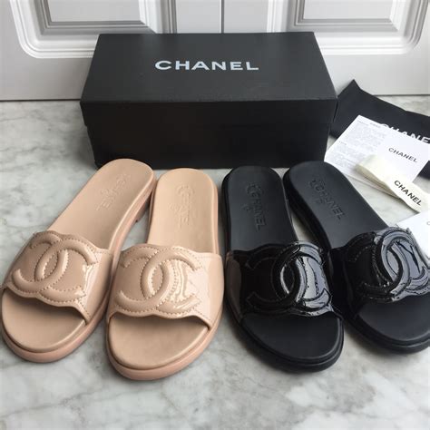 women chanel slippers|Chanel heels women.